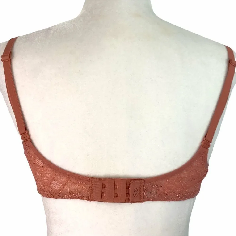 Victoria’s Secret unlined lace Demi, underwire 34C